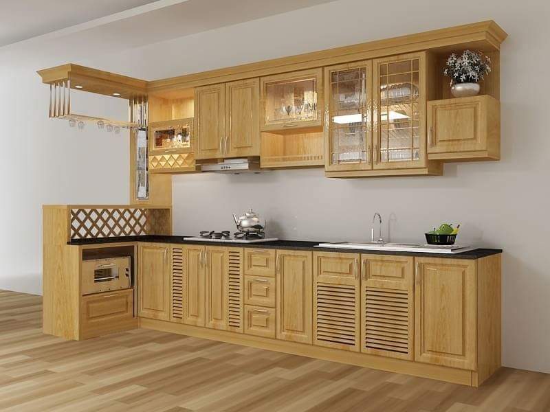 tủ bếp đẹp gỗ